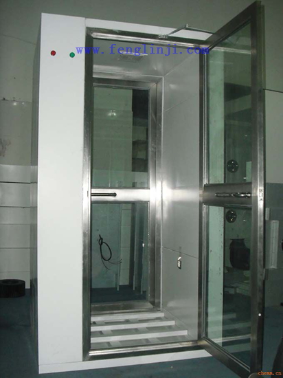 垂直流顶吹风淋室